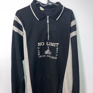 No limit records vintage bowling shirt